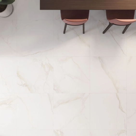 Carrelage sol et mur effet marbre mat Granito gold 100x100 cm