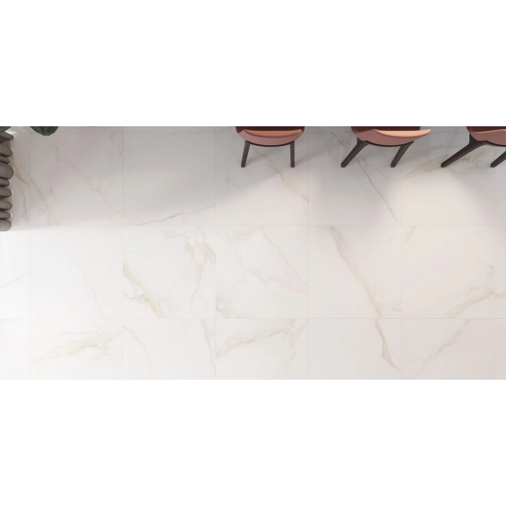 Carrelage sol et mur effet marbre mat Granito gold 100x100 cm