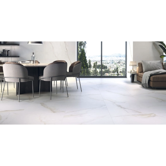 Carrelage sol et mur effet marbre mat Granito gold 100x100 cm