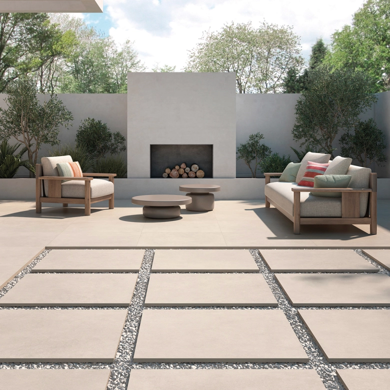 Dalle extérieur Link 2.0 crème R11 60x60 cm