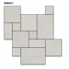 Carrelage sol extérieur effet pierre Travertin TravertiNova classic R11 multi-format