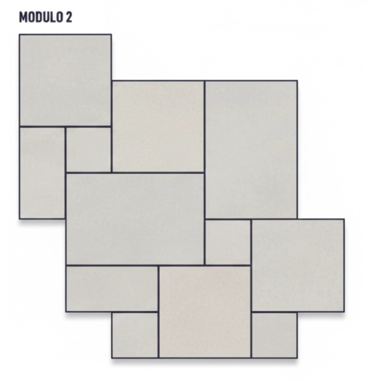 Carrelage sol extérieur effet pierre Travertin TravertiNova classic R11 multi-format