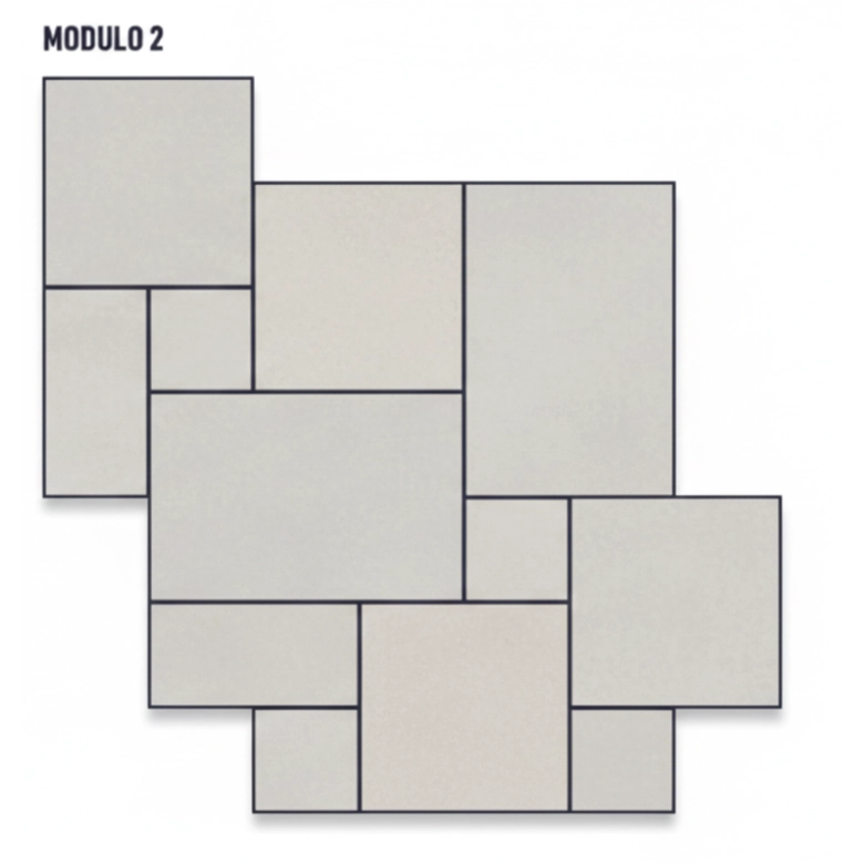 Carrelage sol extérieur effet pierre Travertin TravertiNova corda R11 multi-format