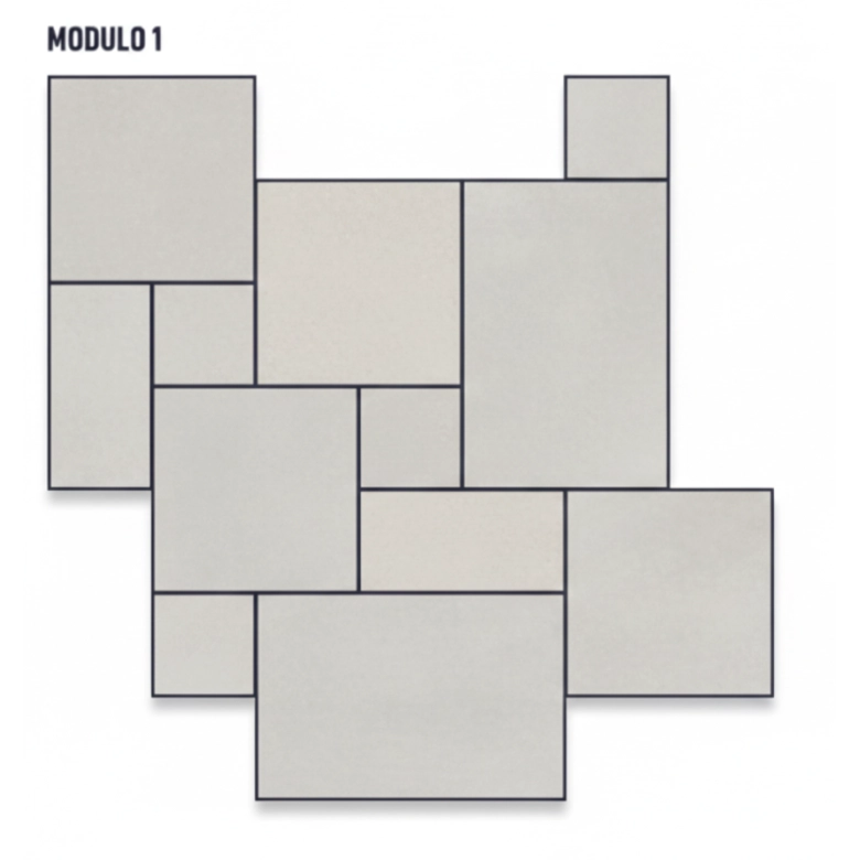 Carrelage sol effet pierre Travertin TravertiNova corda multi-format