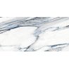 Carrelage sol et mur effet marbre brillant Kallos bleu poli 30x60 cm