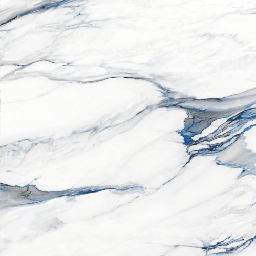 Carrelage sol et mur effet marbre mat Kallos bleu 6060 cm