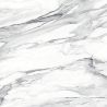 Carrelage sol et mur effet marbre brillant Kallos blanc grisé poli 60x60 cm
