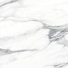 Carrelage sol et mur effet marbre brillant blanc grisé poli 120x120 cm