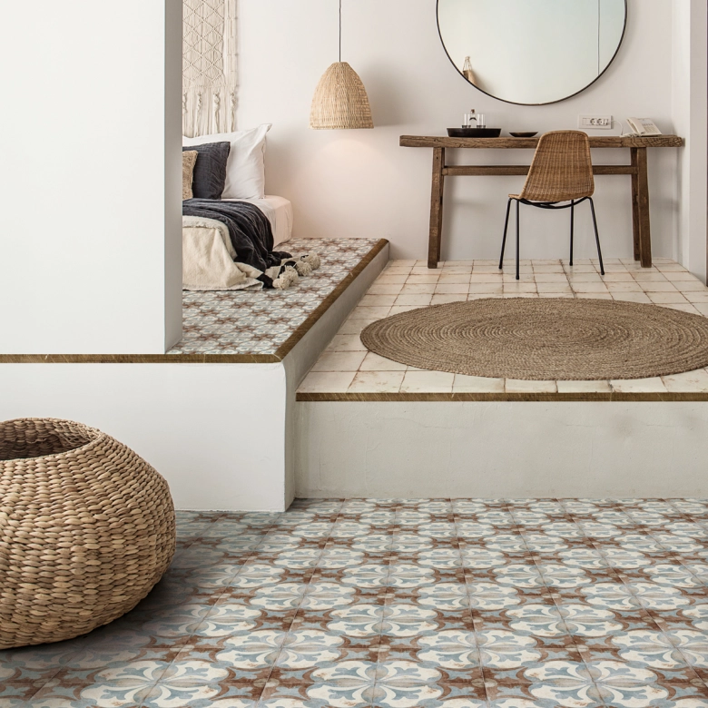 Carrelage sol effet carreaux de ciment Ritz Toledo20x20 cm