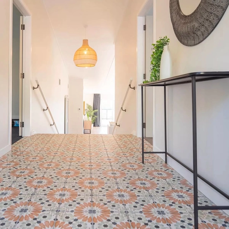 Carrelage sol effet carreaux de ciment Ritz Sylvania20x20 cm