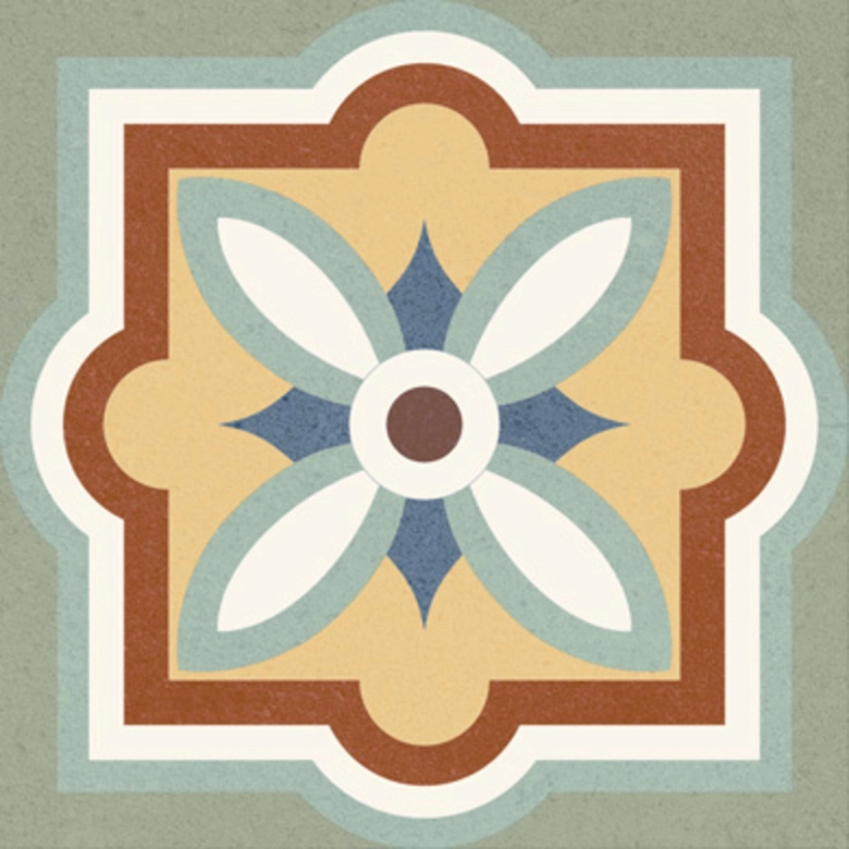 Carrelage sol effet carreaux de ciment Taco Tradition mix 16,516,5 cm