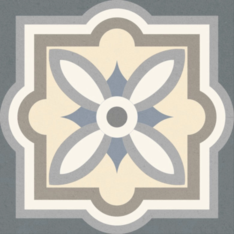 Carrelage sol effet carreaux de ciment Taco Tradition gris 16,516,5 cm