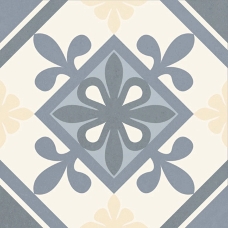 Carrelage sol effet carreaux de ciment Taco Tradition gris 16,516,5 cm