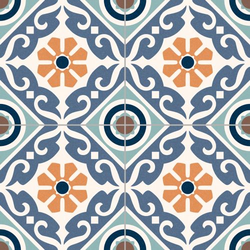 Carrelage sol effet carreaux de ciment Vintage musa mix 33,15x33,15 cm