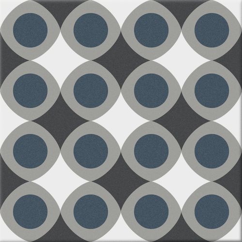 Carrelage sol effet carreaux de ciment Classico pop cold 20x20 cm