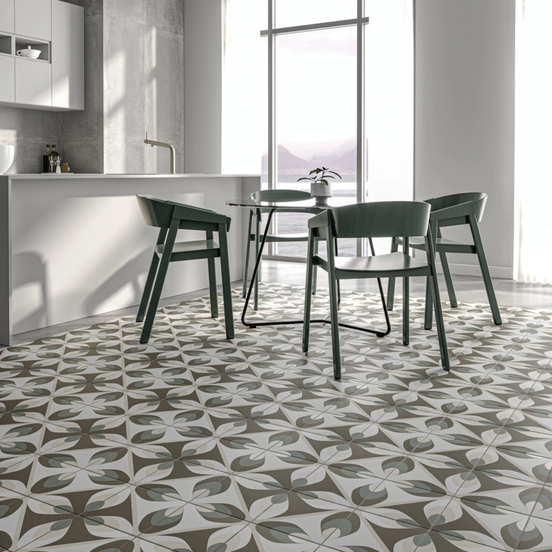 Carrelage sol effet carreaux de ciment Classico ona warm 20x20 cm