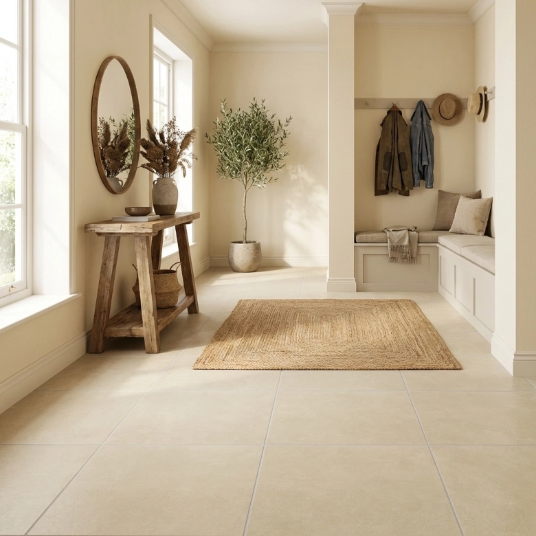 Carrelage sol moderne Vitra beige 84x84 cm
