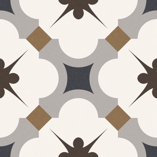 Carrelage sol effet carreaux de ciment Taco Vintage grace gris 16,5x16,5 cm