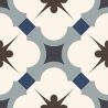 Carrelage sol effet carreaux de ciment Taco Vintage grace blue 16,5x16,5 cm