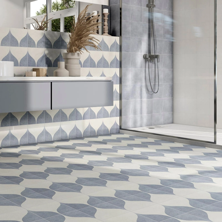 Carrelage sol Dalí blanc 20x20 cm