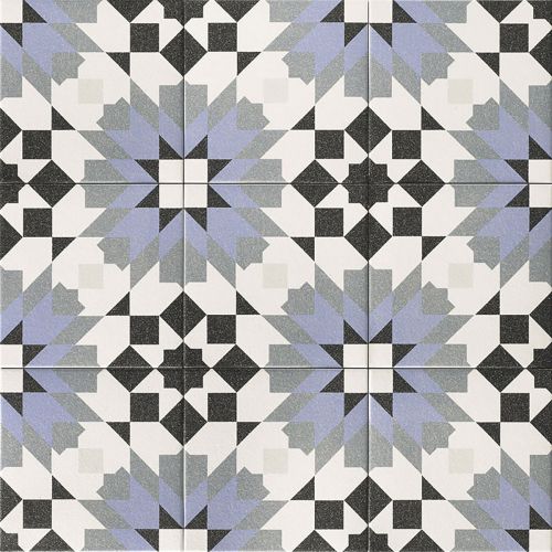 Carrelage sol effet carreaux de ciment Richelieu rabat 2020 cm