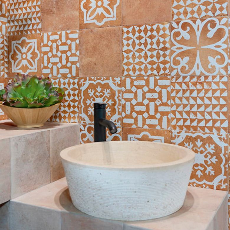 Carrelage sol effet carreaux de ciment Talamanca Kasma naturel 2020 cm