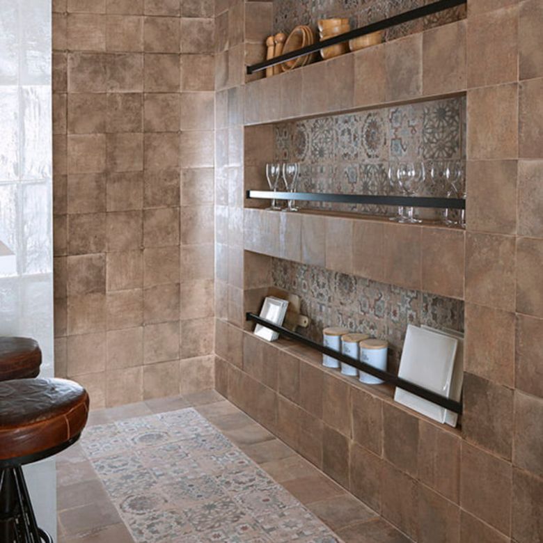 Carrelage sol Talamanca terre 20x20 cm