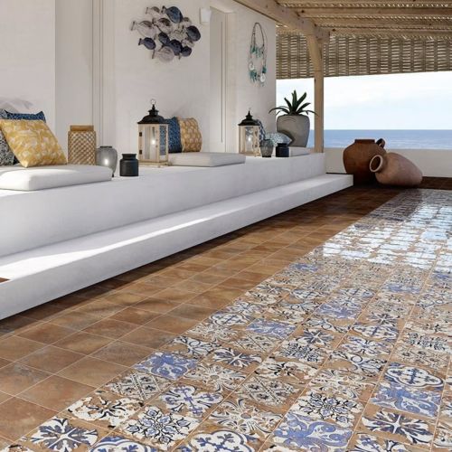 Carrelage azulejos effet...