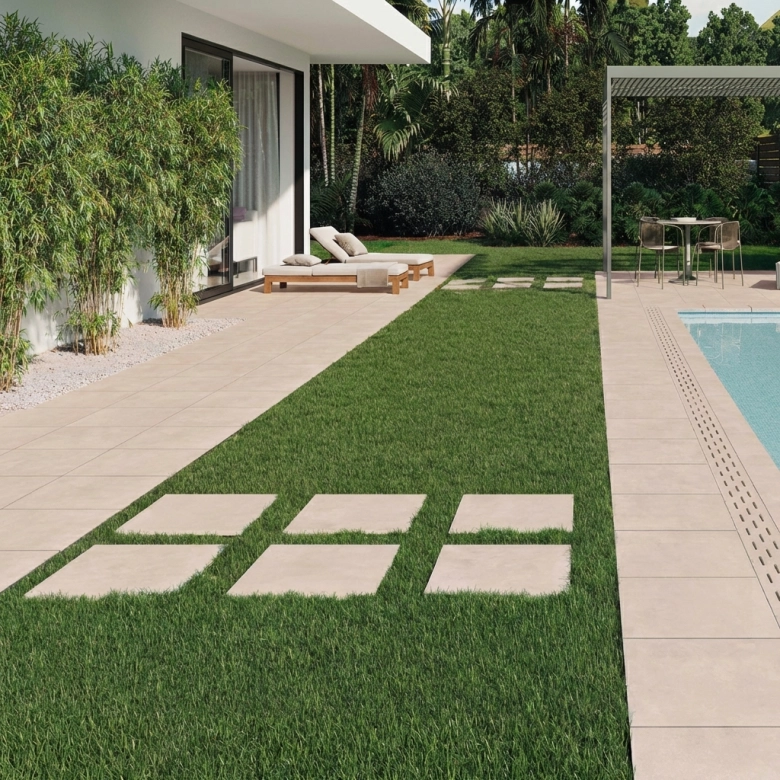 Dalle extérieur Doha 2.0 beige R11 60x60 cm