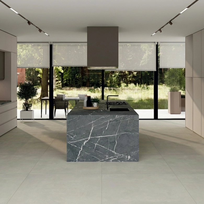 Dalle extérieur moderne Inédit2.0 perle R11 60x120 cm