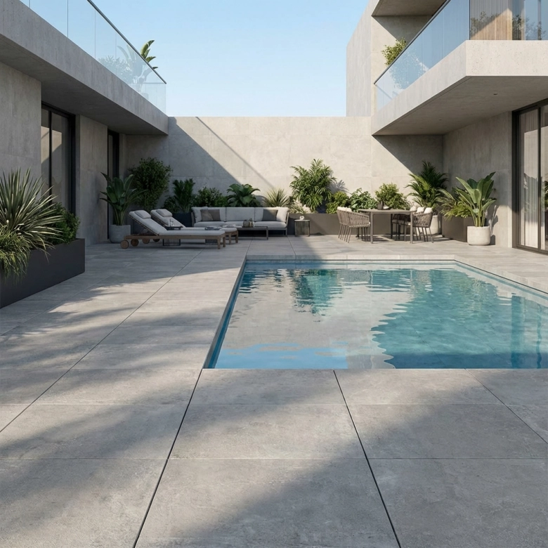 Dalle extérieur Palerme 2.0 gris R11 6060 cm