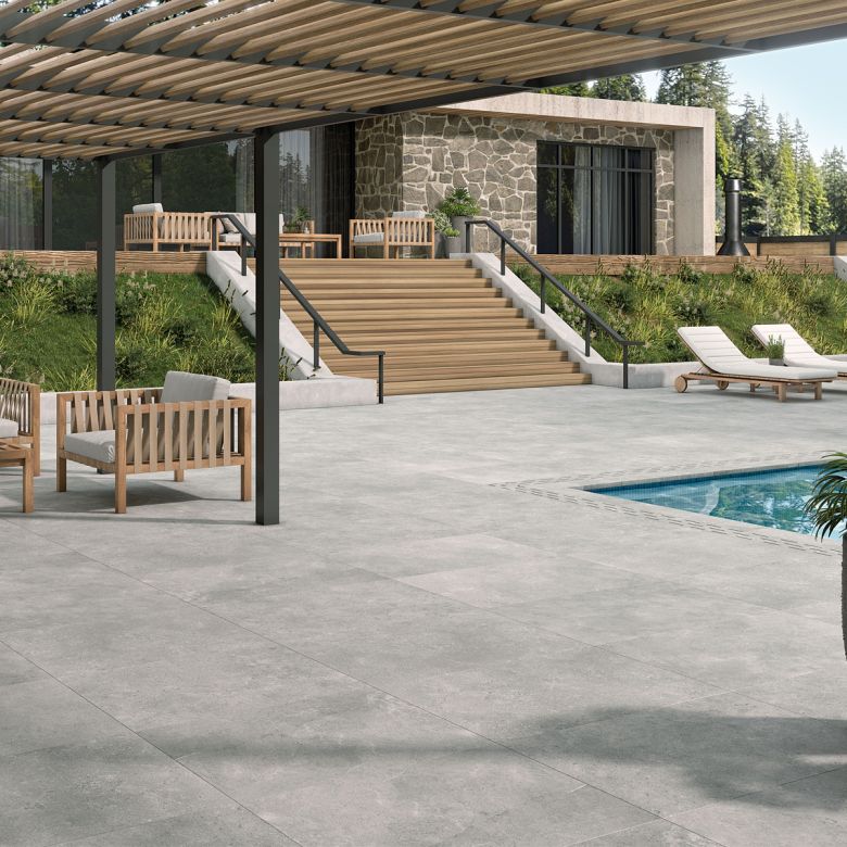 Dalle extérieur Natura 2.0 grey R11 60x60cm