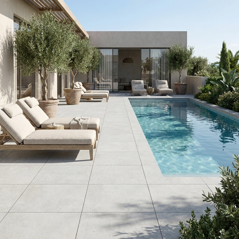 Dalle extérieur Natura 2.0 pearl R11 60x60cm