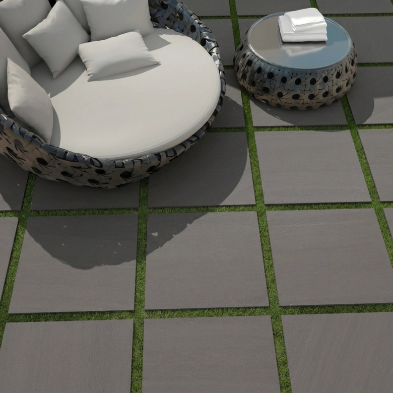 Dalle extérieur Back 2.0 Gris foncé R11 60x60 cm