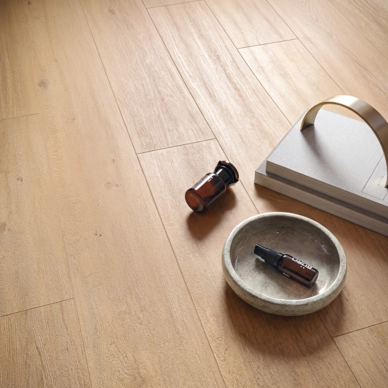 Carrelage sol extérieur effet bois Copernicia hêtre R10 20x120 cm