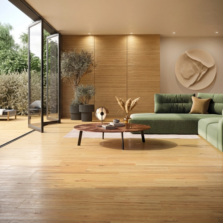 Carrelage sol extérieur effet bois Copernicia chêne R10 30x120 cm