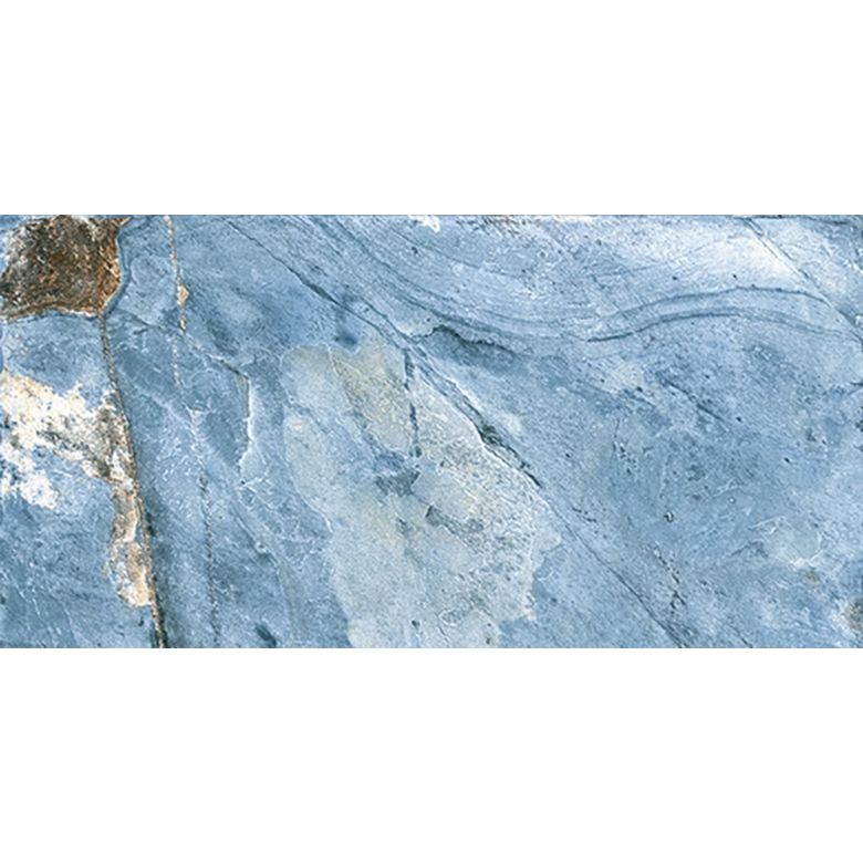Carrelage sol extérieur Pierre de Bali Météor Mix bleu R11 30x60 cm