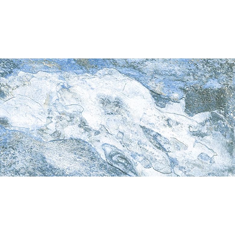 Carrelage sol extérieur Pierre de Bali Météor Mix bleu R11 30x60 cm