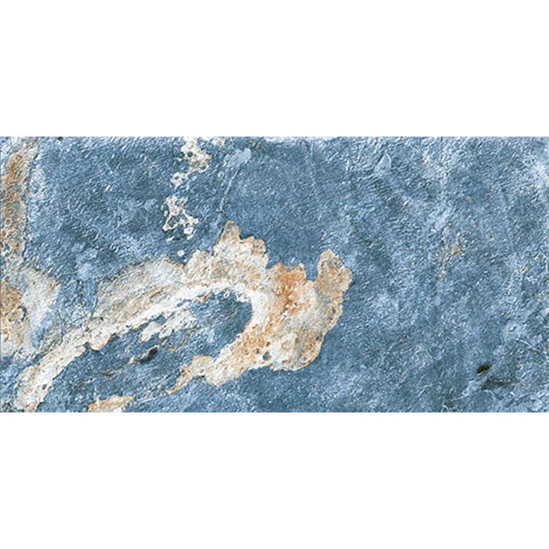 Carrelage sol extérieur Pierre de Bali Météor Mix bleu R11 30x60 cm