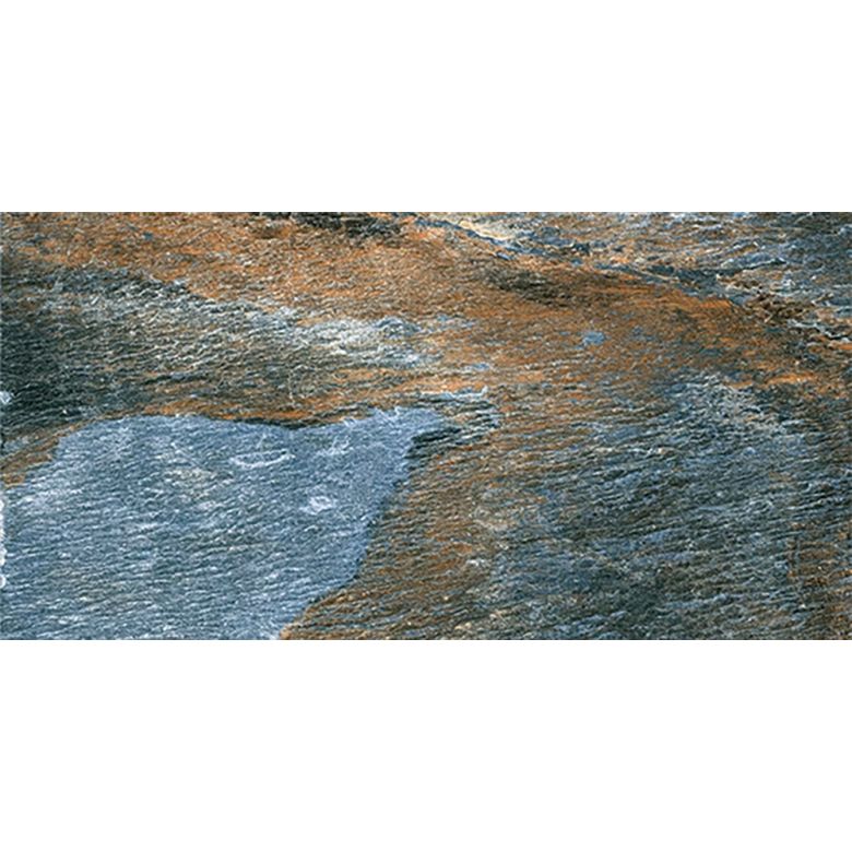 Carrelage sol extérieur Pierre de Bali Météor Mix bleu R11 60x120cm