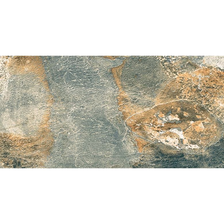 Carrelage sol extérieur Pierre de Bali Météor Mix vert R11 30x60 cm
