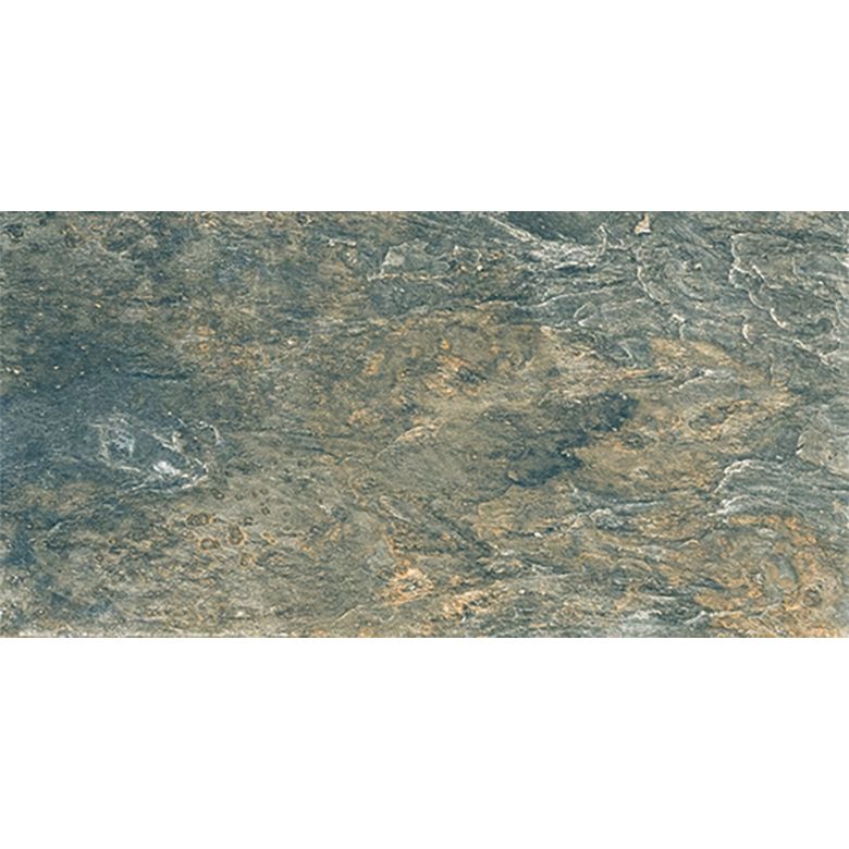 Carrelage sol extérieur Pierre de Bali Météor Mix vert R11 30x60 cm