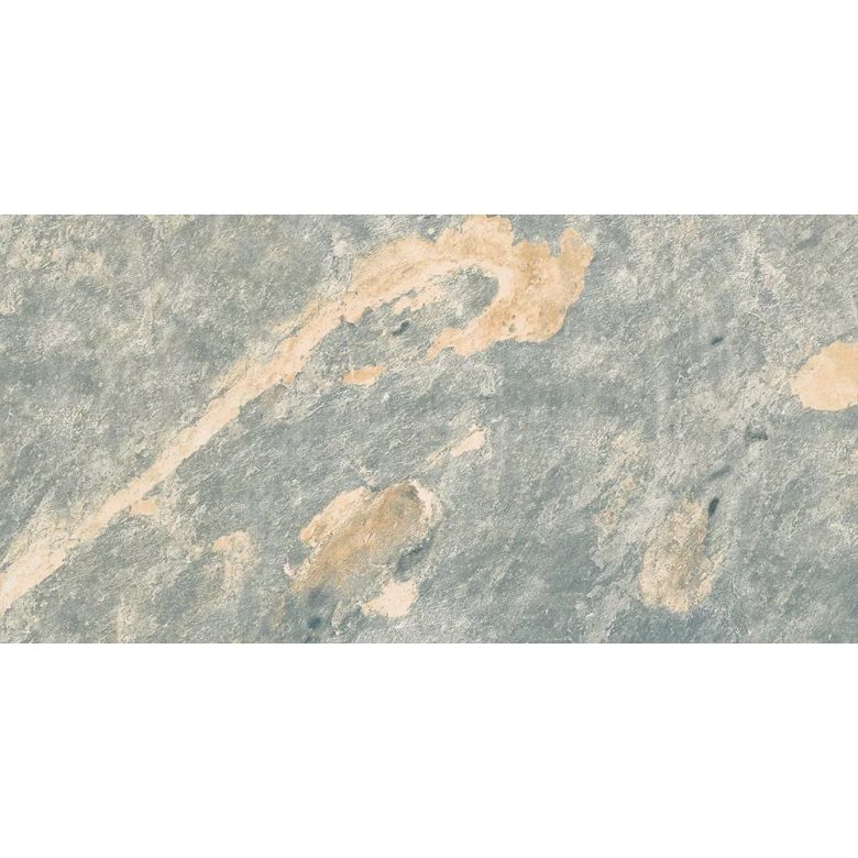 Carrelage sol extérieur Pierre de Bali Météor Mix vert R11 30x60 cm
