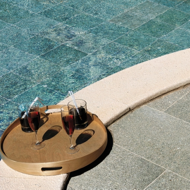 Carrelage sol extérieur effet pierre de Bali Buddha gris R11 30x60 cm