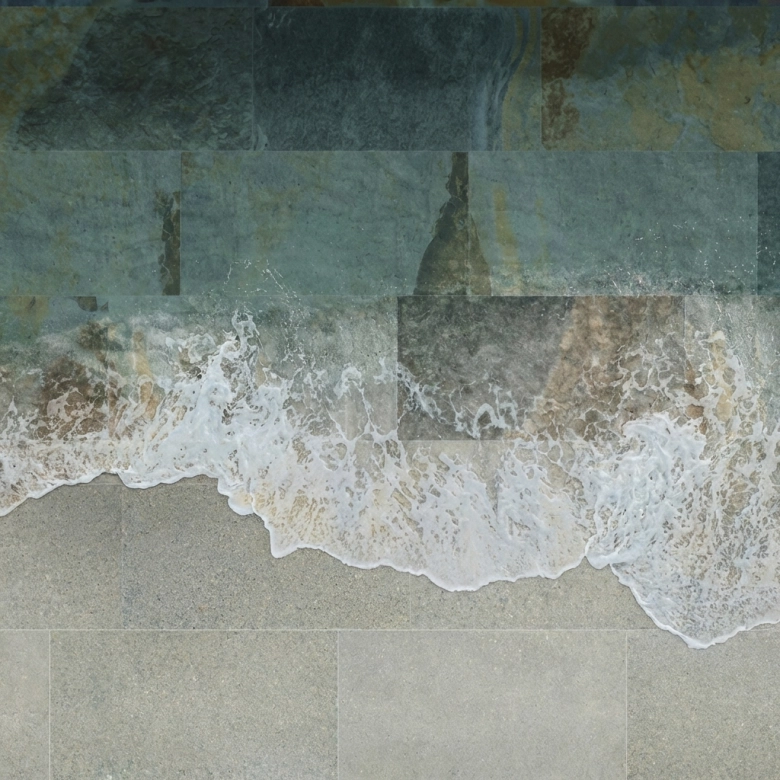 Carrelage sol extérieur effet pierre de Bali Buddha gris R11 30x60 cm