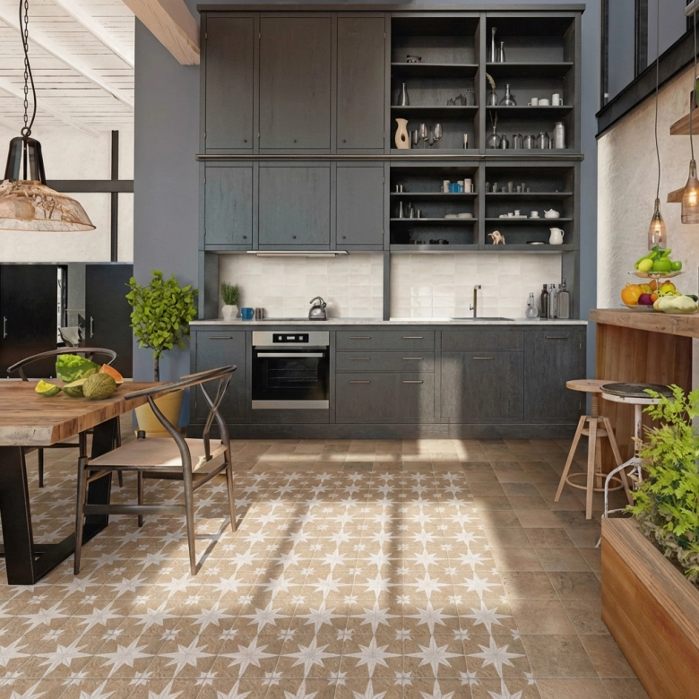 Carrelage sol effet carreaux de ciment Venise sand 20*20 cm