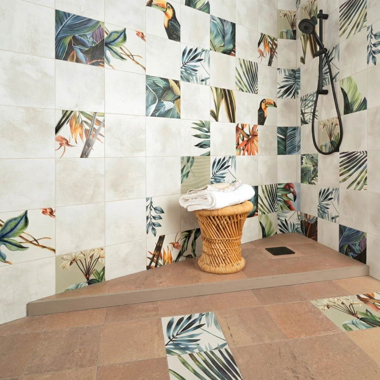 Carrelage sol effet carreaux de ciment Orsay décors hawaï2020 cm