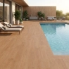 Carrelage sol extérieur effet bois Leccia honey R11 20*120 cm