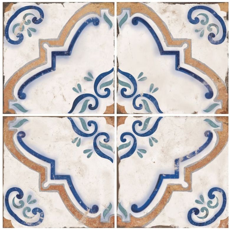 Carrelage sol effet carreaux de ciment Freesia Julia20x20 cm