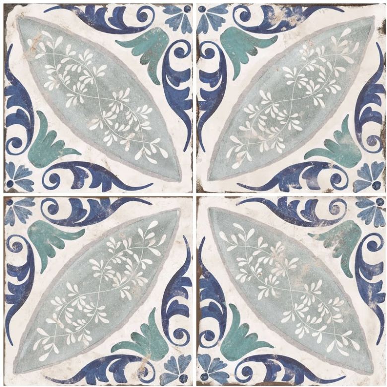 Carrelage sol effet carreaux de ciment Freesia Paulina 20x20 cm